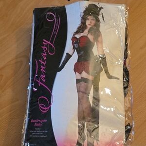 Women's Burlesque Baby Costume - Red and Black